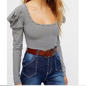 Free People Penelope Puff Sleeve Tee